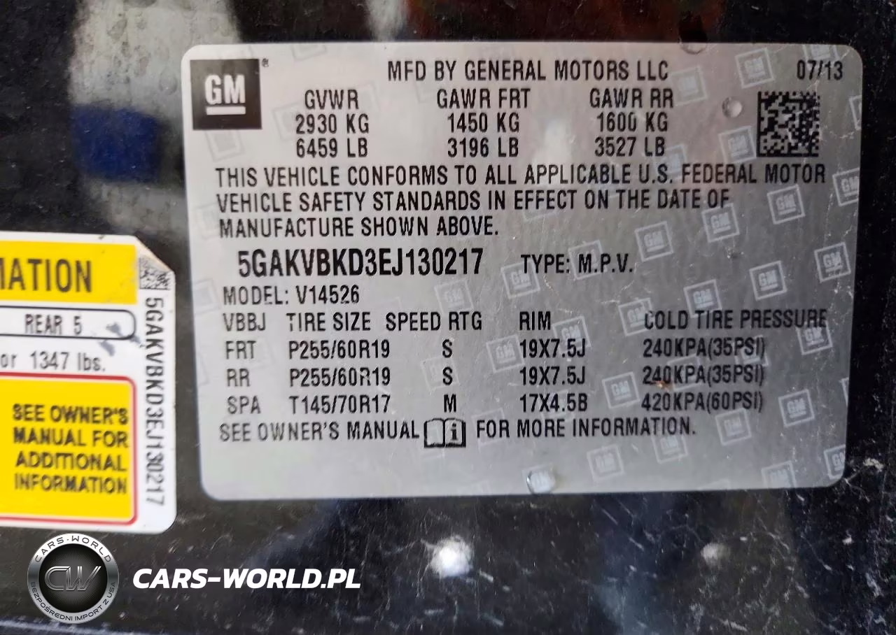 2014 Buick Enclave VIN:5GAKVBKD3EJ130217 - 13