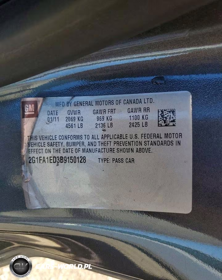 2011 Chevrolet Camaro Ls VIN:2G1FA1ED3B9150128 - 12