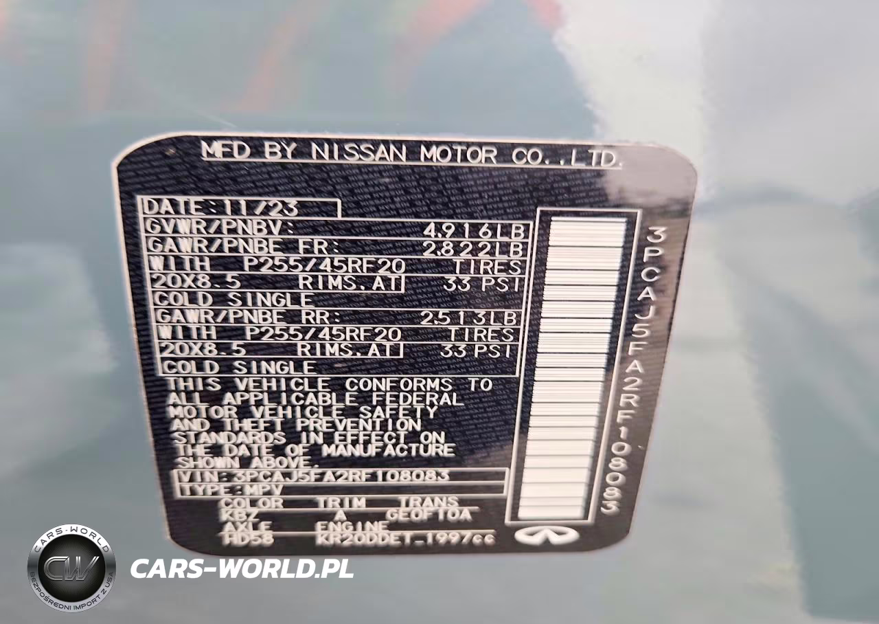 2024 Infiniti Qx50 Sport VIN:3PCAJ5FA2RF108083 - 14