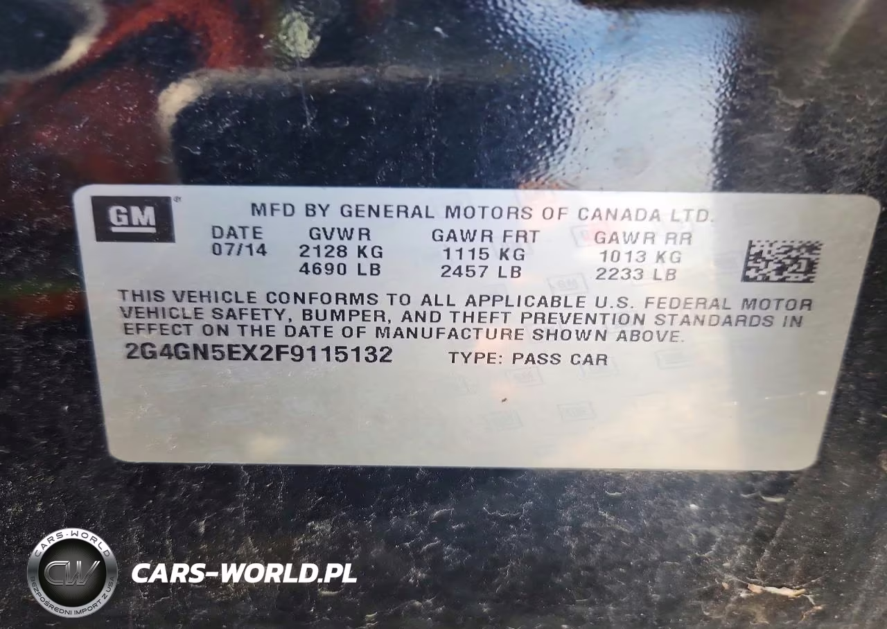 2015 BUICK REGAL PREM PREMIUM VIN:2G4GN5EX2F9115132 - 12