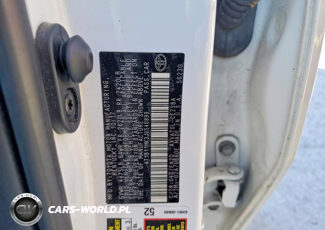 2018 Toyota Camry Se VIN:4T1B11HK3JU540899 - 12