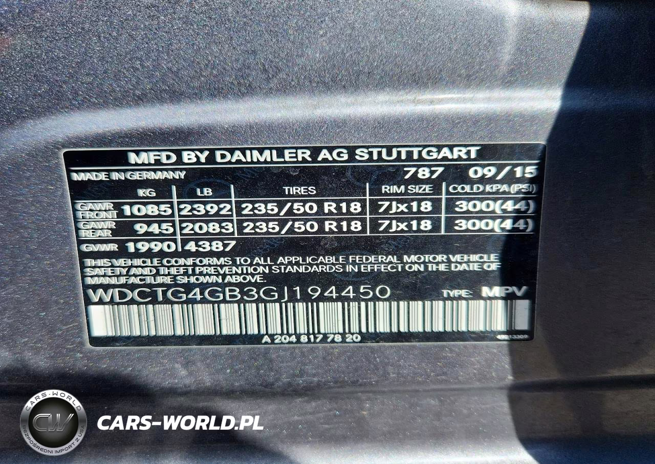 2016 Mercedes-Benz Gla 250 4Matic VIN:WDCTG4GB3GJ194450 - 13