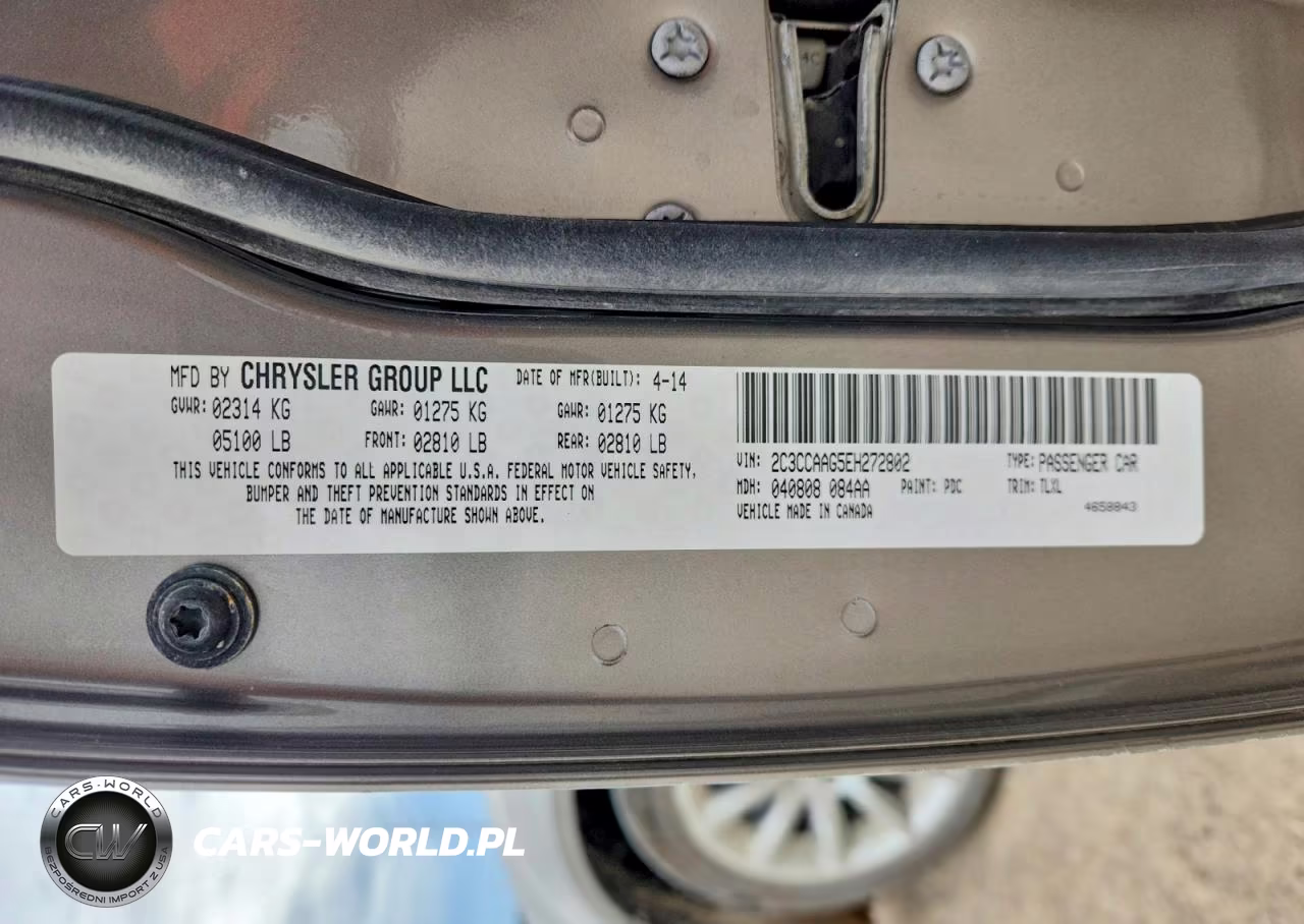 2014 Chrysler 300 VIN:2C3CCAAG5EH272802 - 12