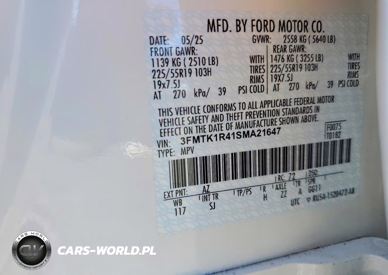 2025 Ford Mustang Mach-E Select VIN:3FMTK1R41SMA21647 - 14