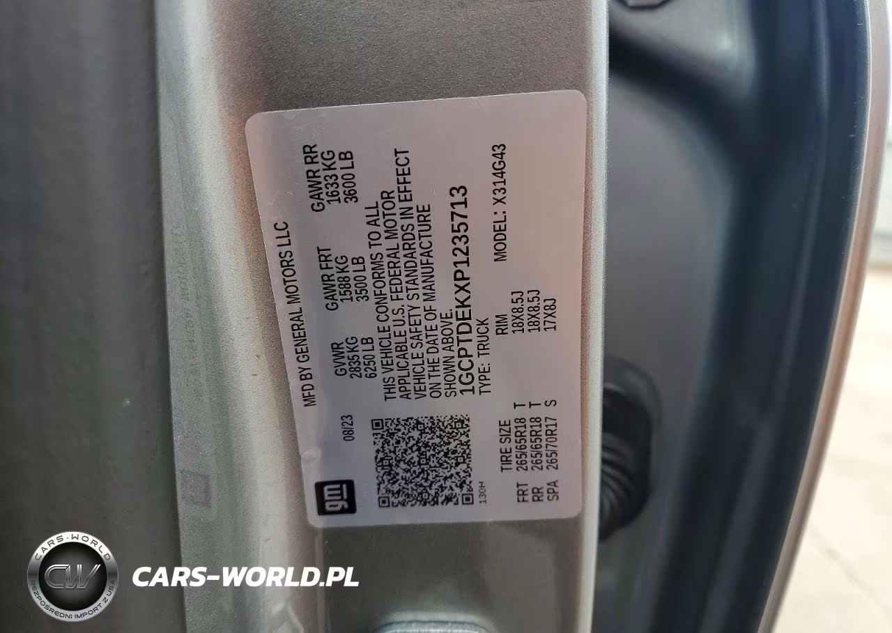2023 Chevrolet Colorado Z71 VIN:1GCPTDEKXP1235713 - 12