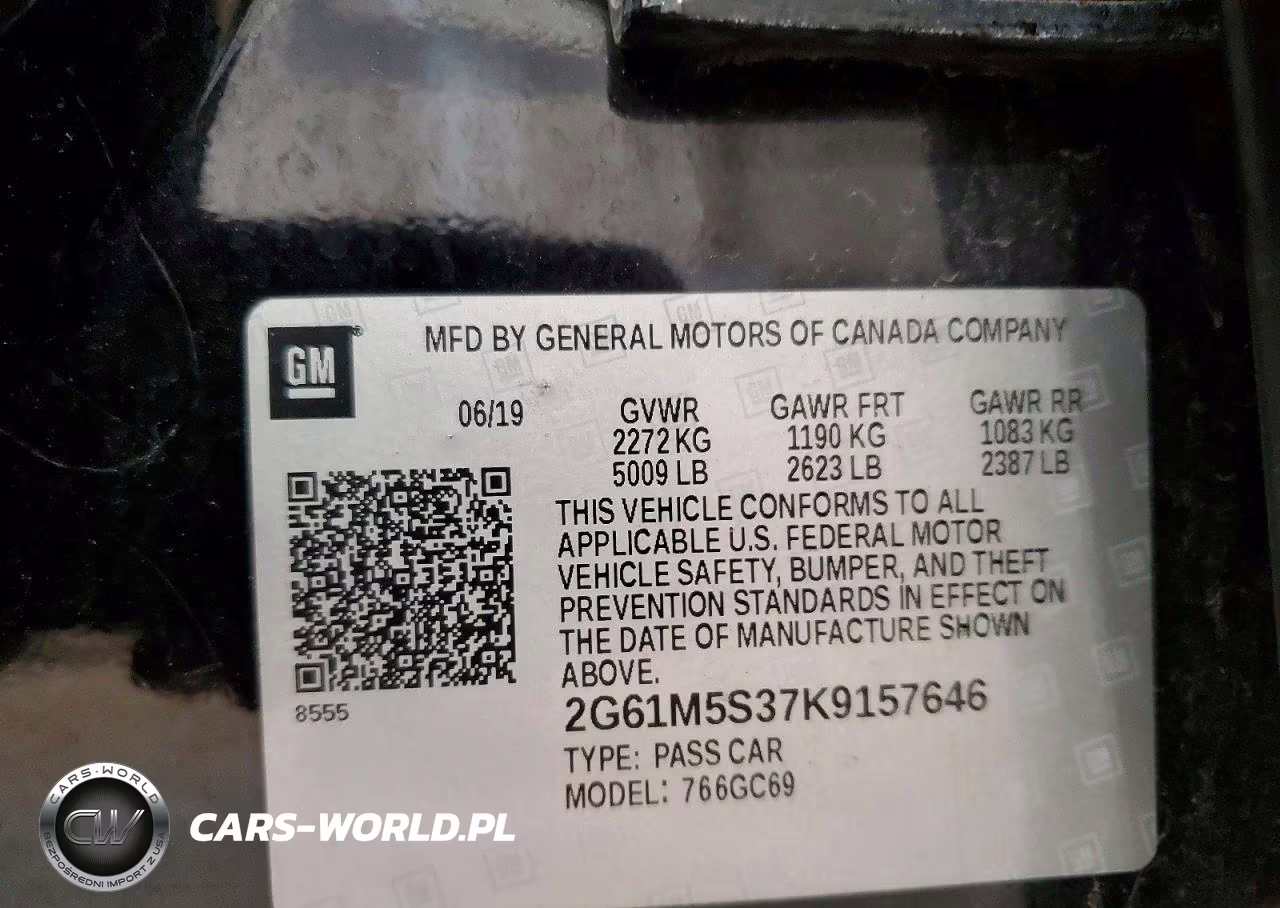2019 Cadillac Xts Luxury VIN:2G61M5S37K9157646 - 13