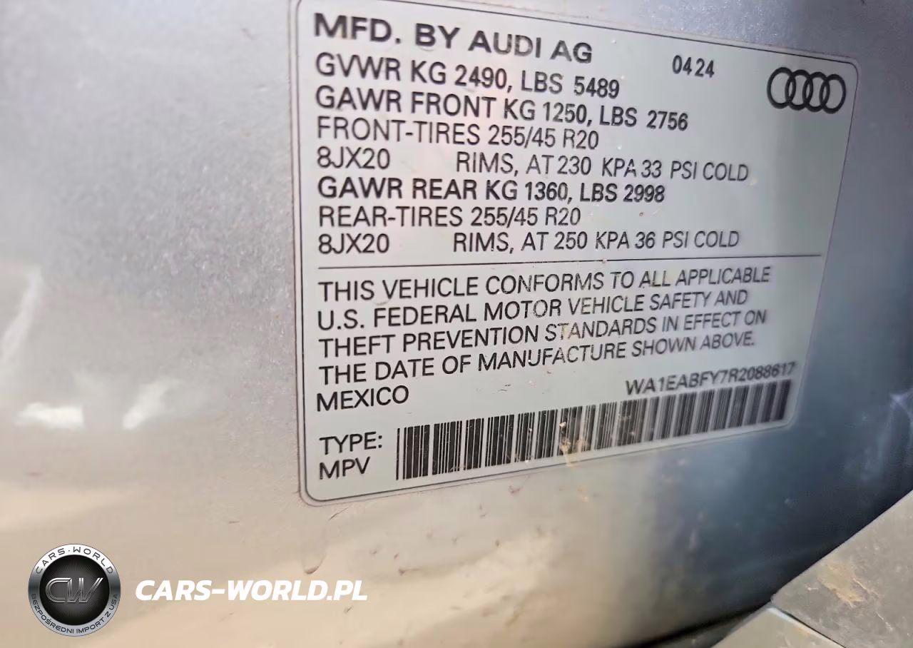 2024 Audi Q5 Premium Plus 45 VIN:WA1EABFY7R2088617 - 12