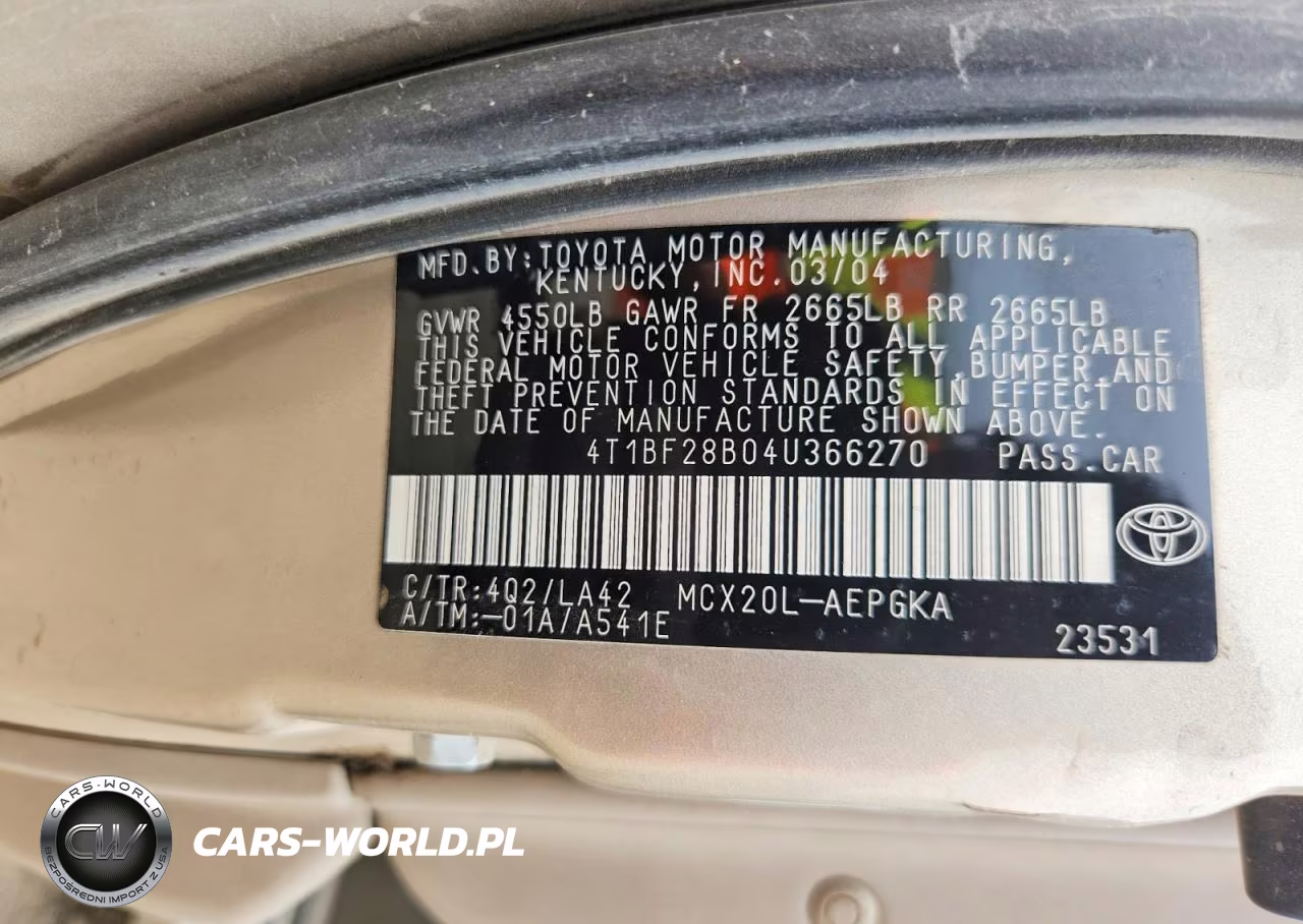 2004 Toyota Avalon Xls VIN:4T1BF28B04U366270 - 12