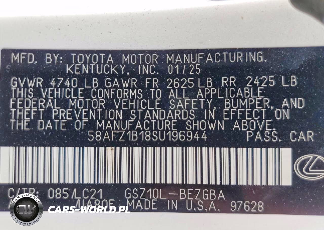 2025 Lexus Es 350 Ultra Luxury VIN:58AFZ1B18SU196944 - 13