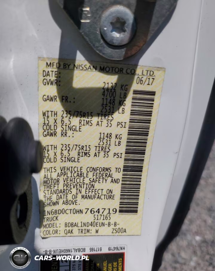 2017 Nissan Frontier S VIN:1N6BD0CT0HN764719 - 12