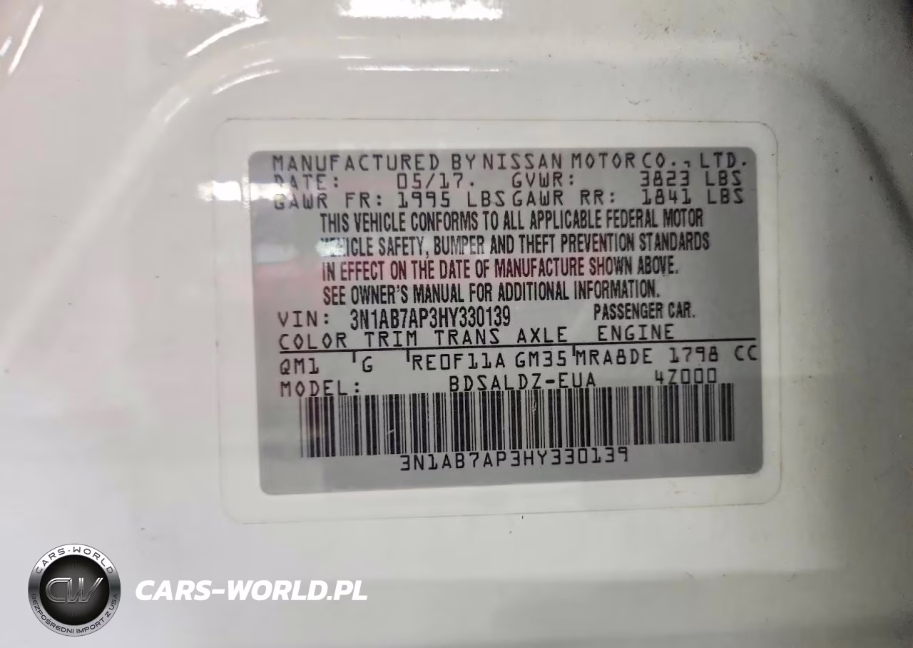 2017 Nissan Sentra Sv VIN:3N1AB7AP3HY330139 - 12