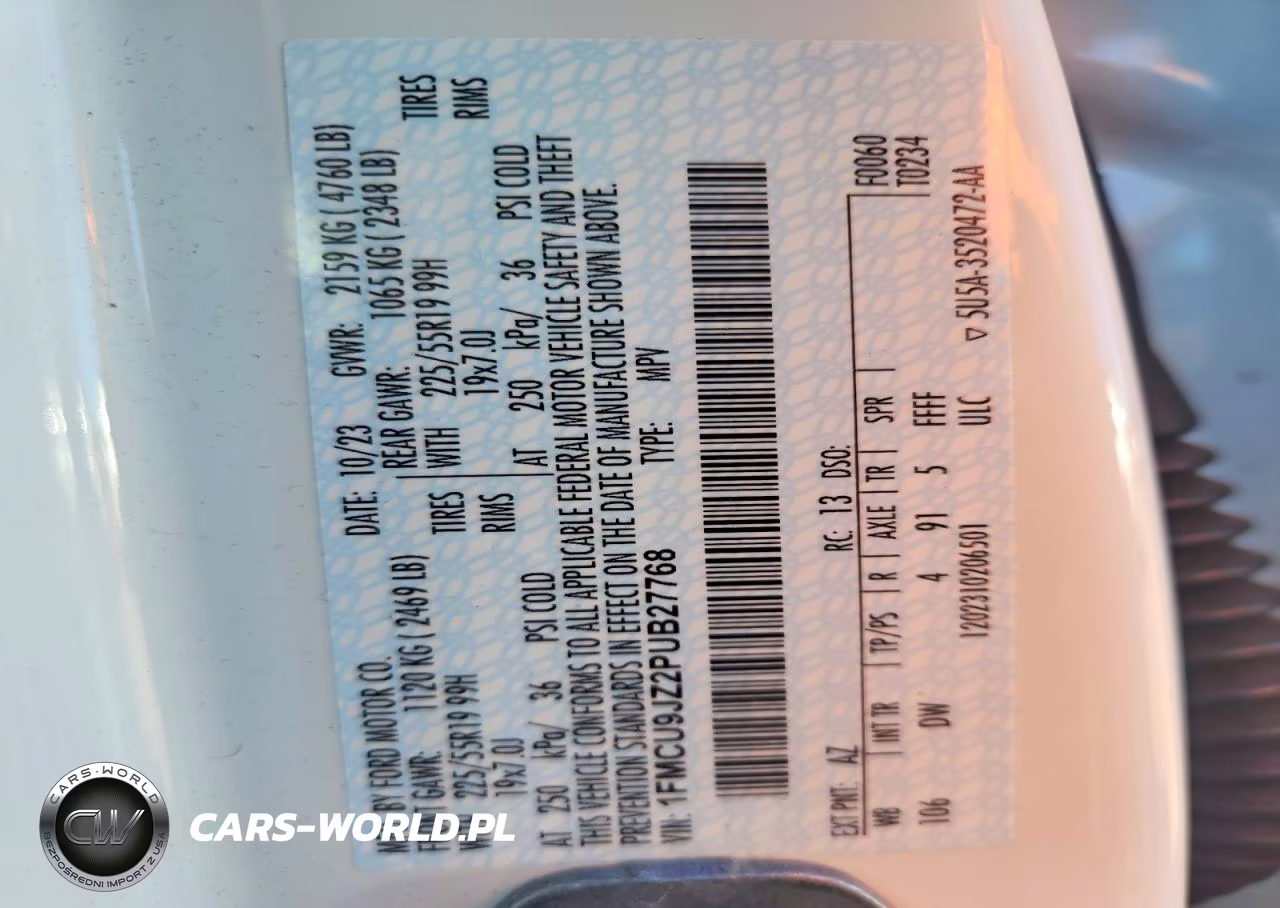 2023 Ford Escape Platinum VIN:1FMCU9JZ2PUB27768 - 13