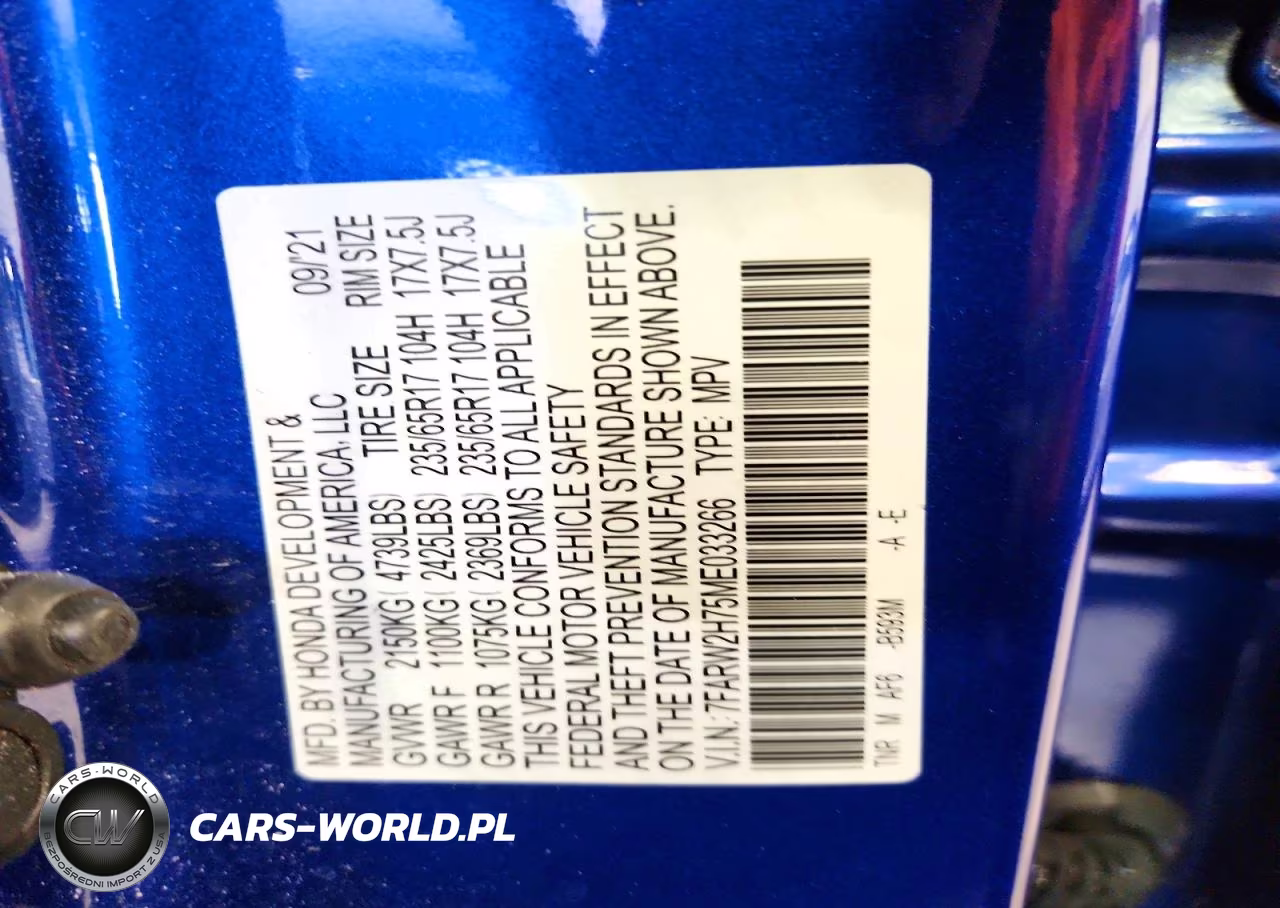 2021 Honda Cr-V Se VIN:7FARW2H75ME033266 - 13