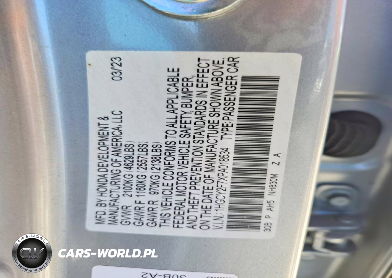 2023 Honda Accord Hybrid Sport-L VIN:1HGCY2F7XPA018534 - 12