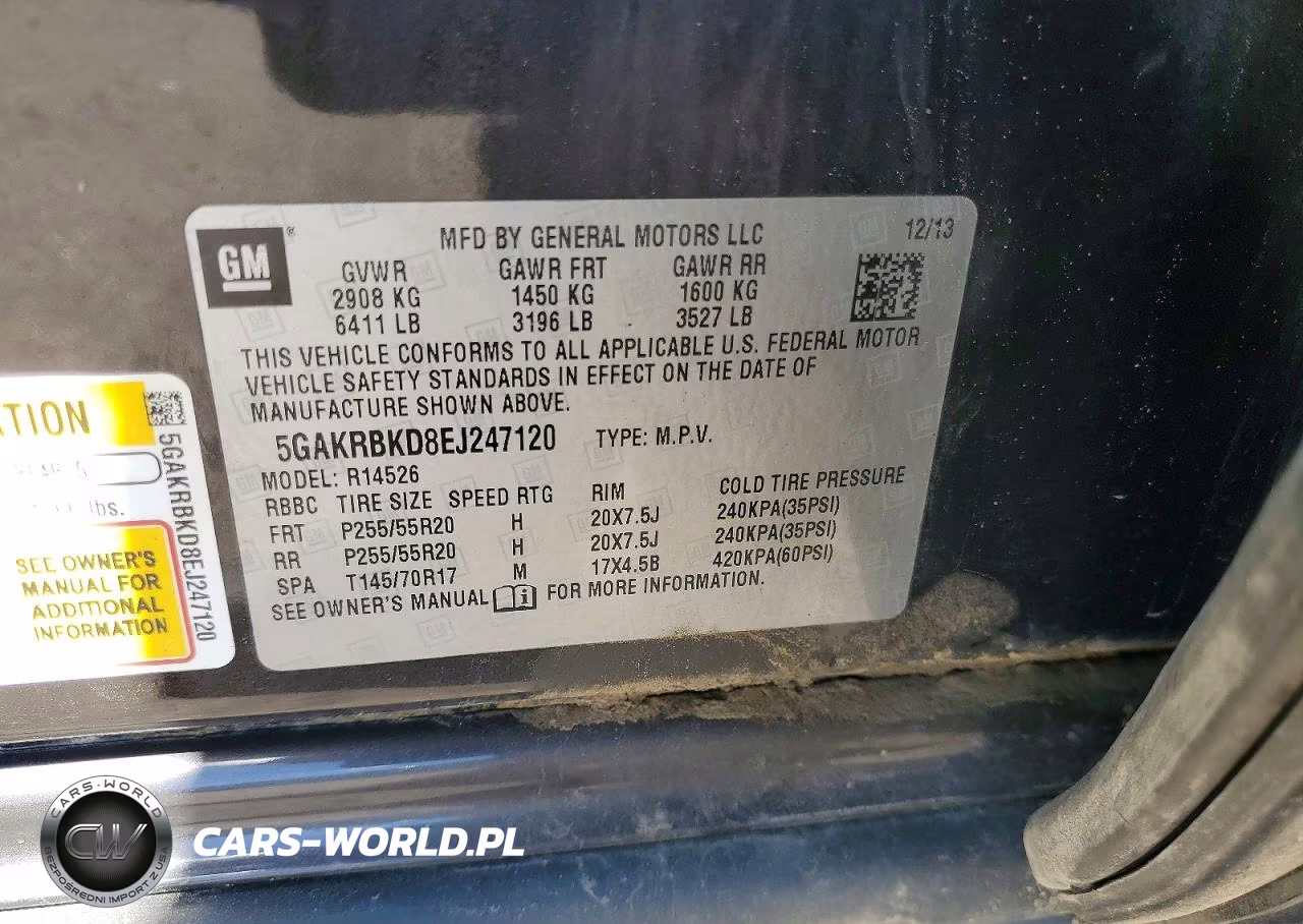 2014 Buick Enclave Premium VIN:5GAKRBKD8EJ247120 - 13