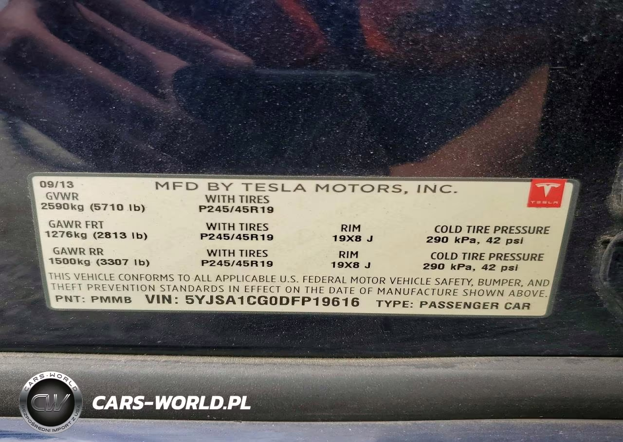 2013 Tesla Model S VIN:5YJSA1CG0DFP19616 - 12