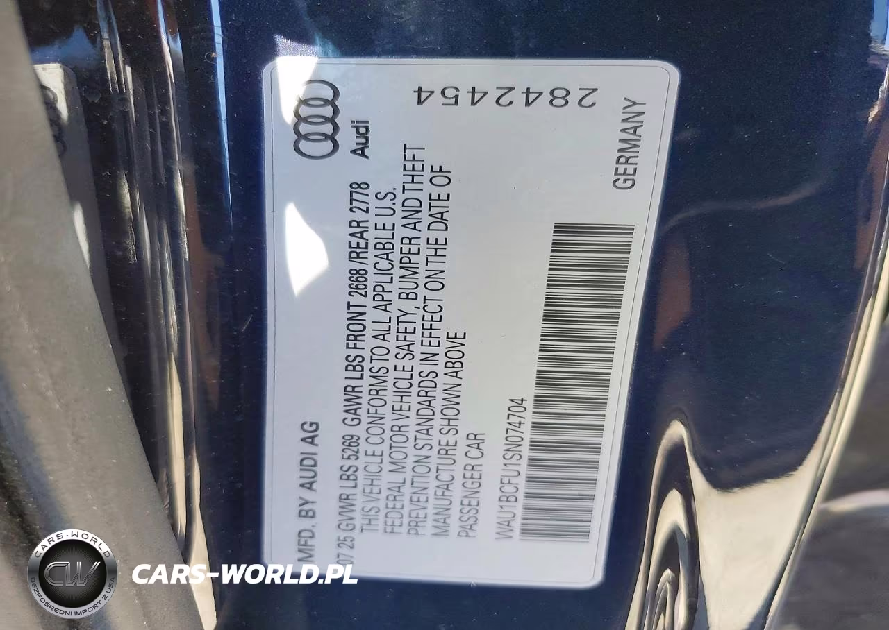 2025 Audi A5 Premium VIN:WAU1BCFU1SN074704 - 12