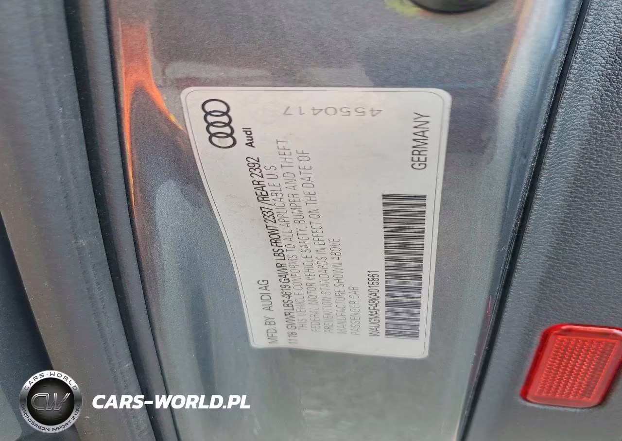 2019 Audi A4 Premium VIN:WAUGMAF48KA015861 - 12