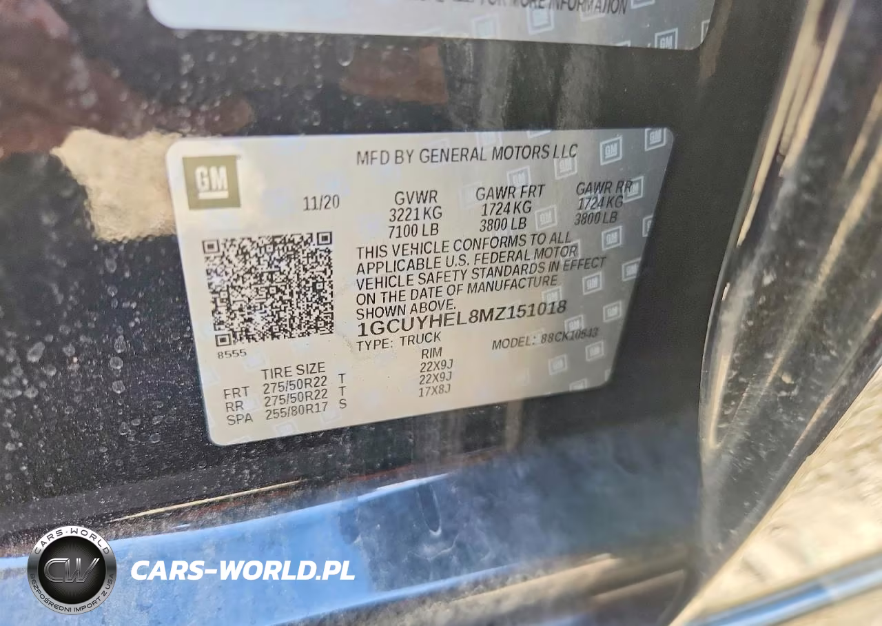 2021 CHEVROLET SILVERADO VIN:1GCUYHEL8MZ151018 - 12