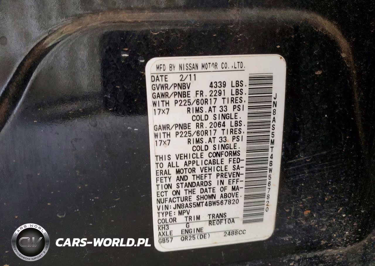 2011 Nissan Rogue S VIN:JN8AS5MT4BW567820 - 13