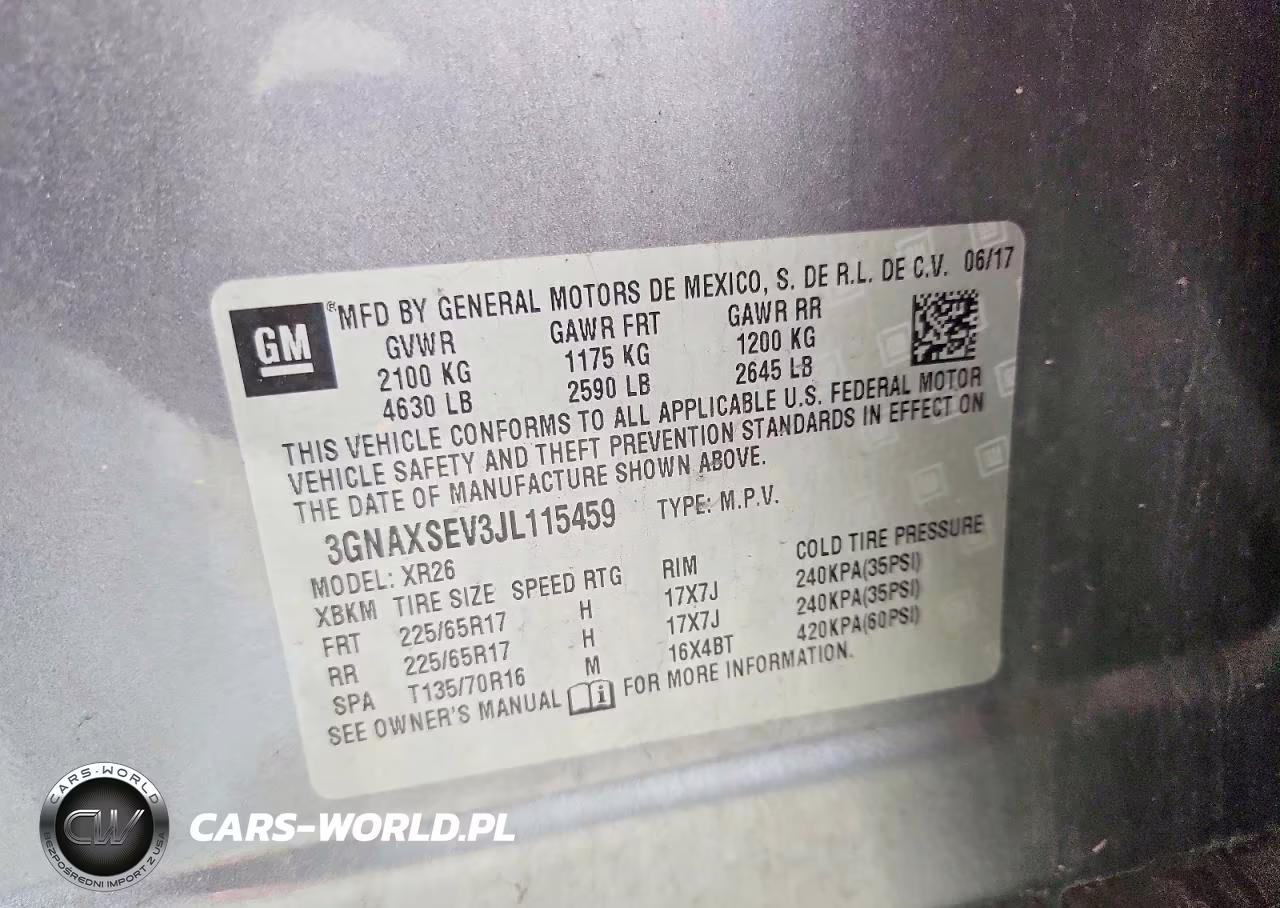 2018 Chevrolet Equinox Lt VIN:3GNAXSEV3JL115459 - 13