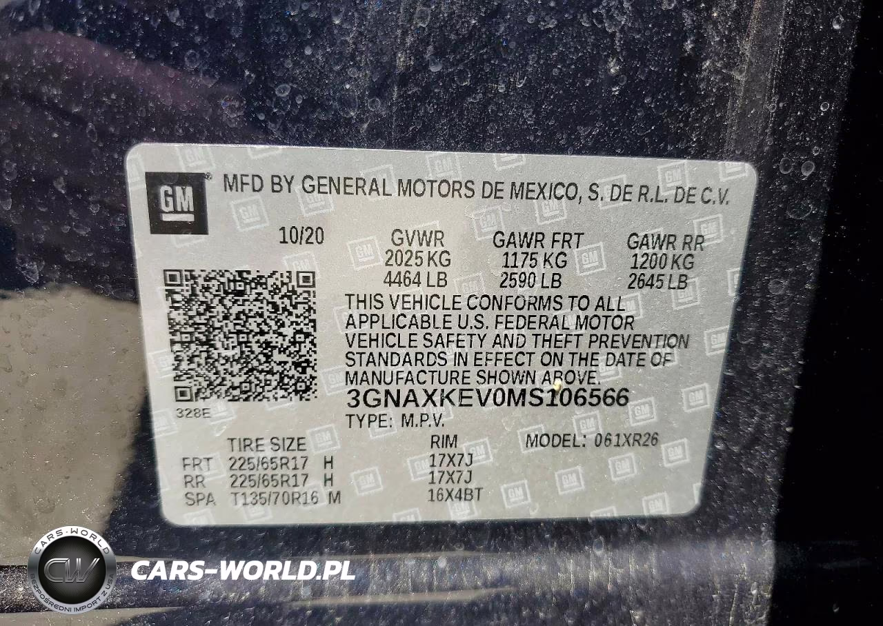 2021 Chevrolet Equinox Lt VIN:3GNAXKEV0MS106566 - 13