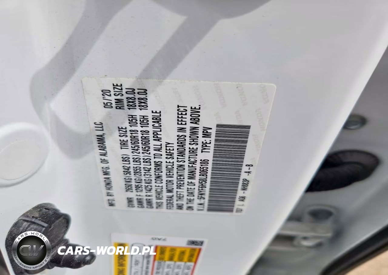 2020 Honda Pilot Exl VIN:5FNYF6H58LB065186 - 12