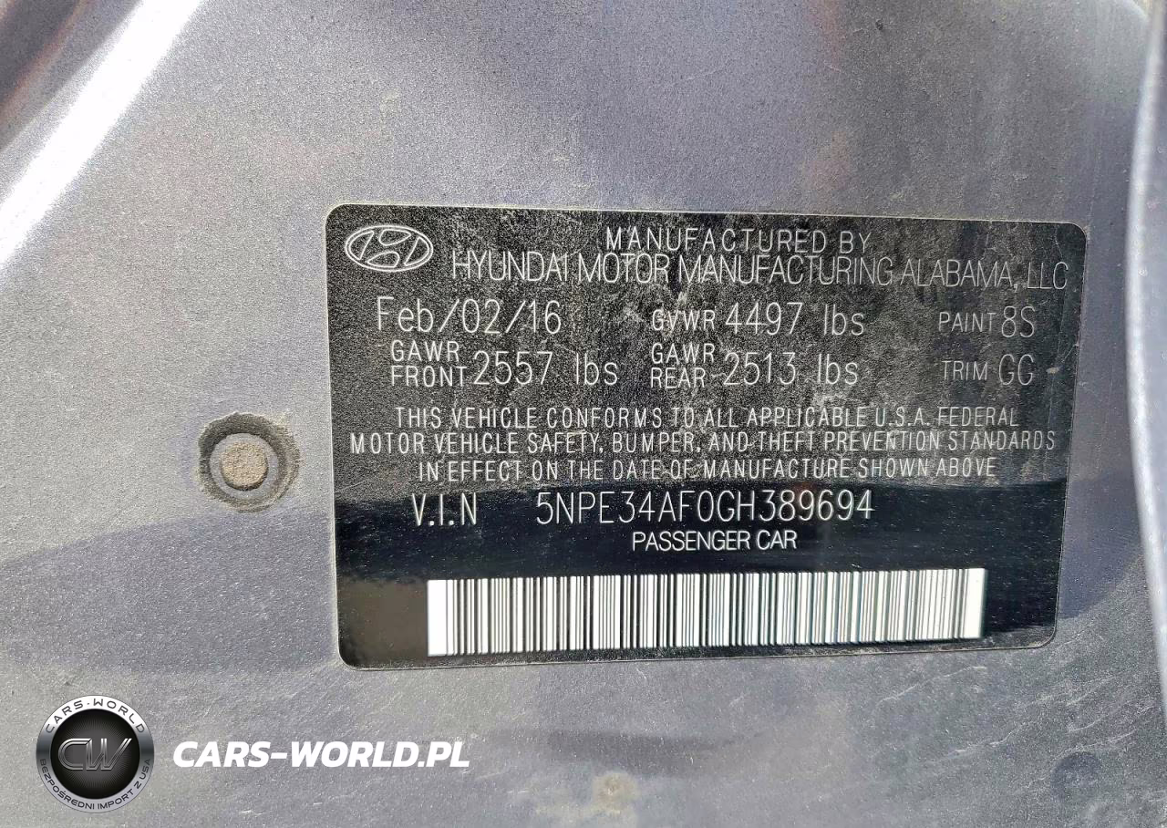 2016 Hyundai Sonata Limited VIN:5NPE34AF0GH389694 - 12