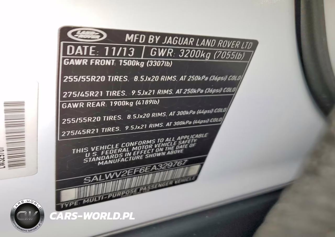 2014 Land Rover Range Rover Sport Autobiography VIN:SALWV2EF6EA329767 - 13