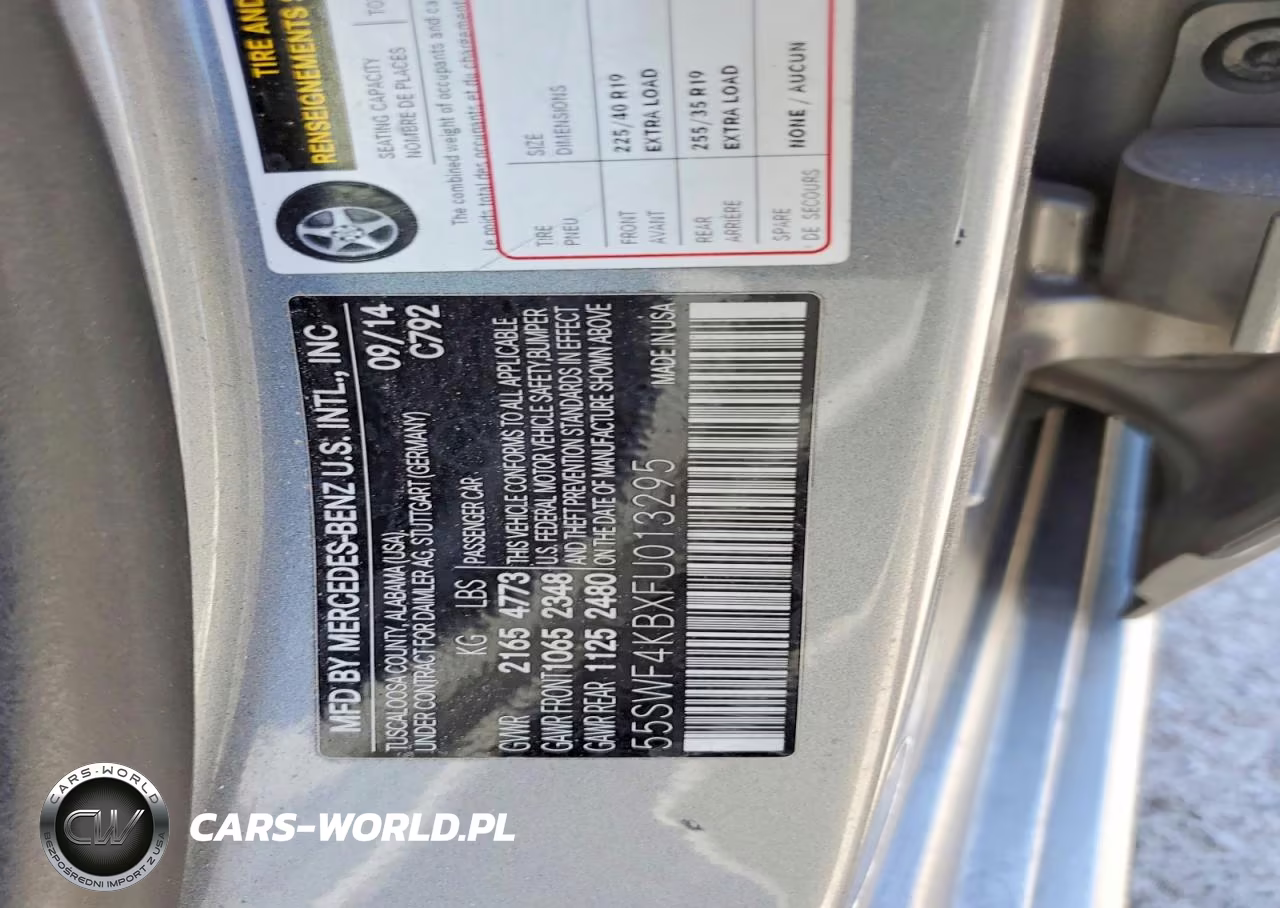 2015 Mercedes-Benz C 300 4Matic VIN:55SWF4KBXFU013295 - 12