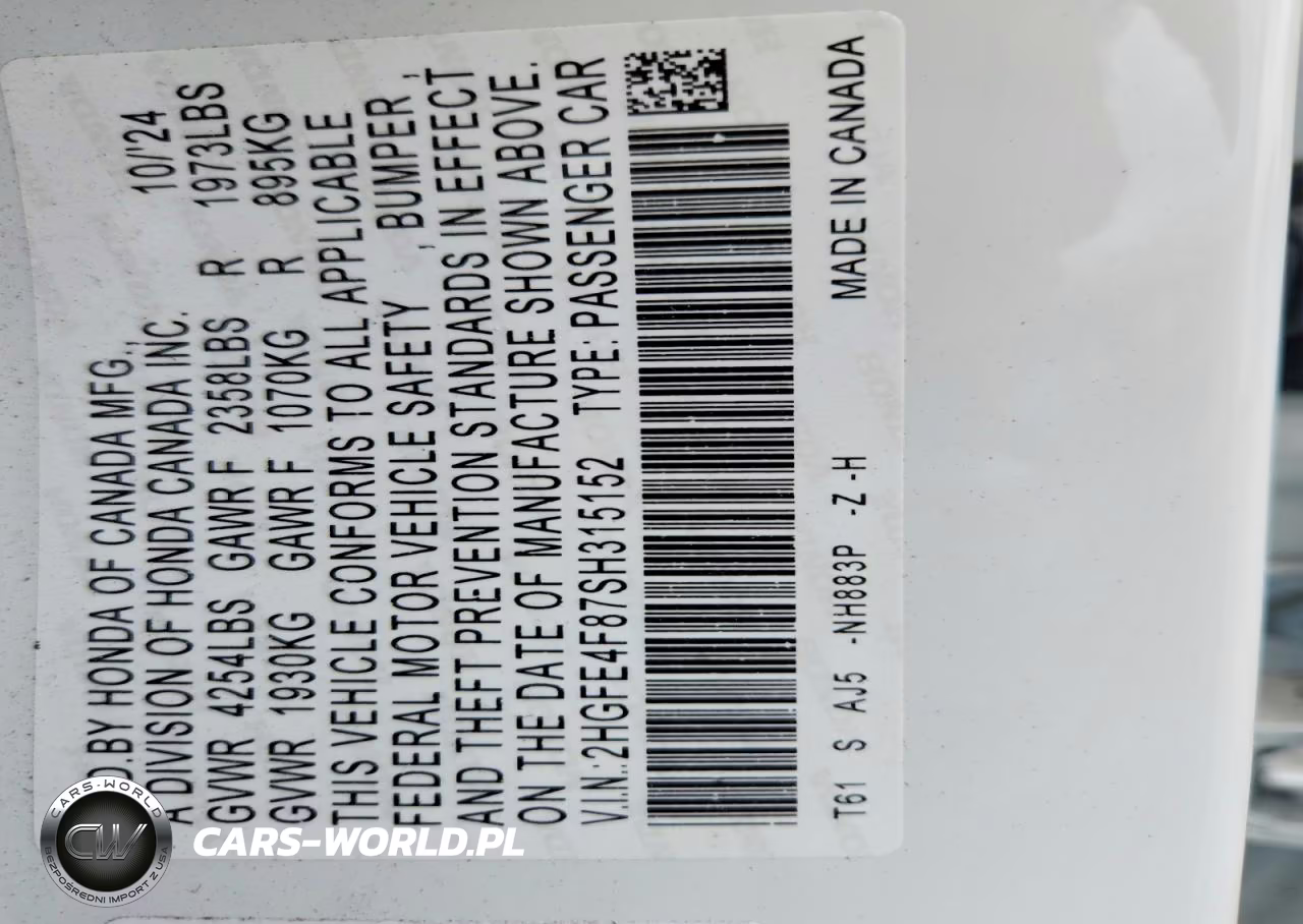 2025 Honda Civic Sport VIN:2HGFE4F87SH315152 - 12