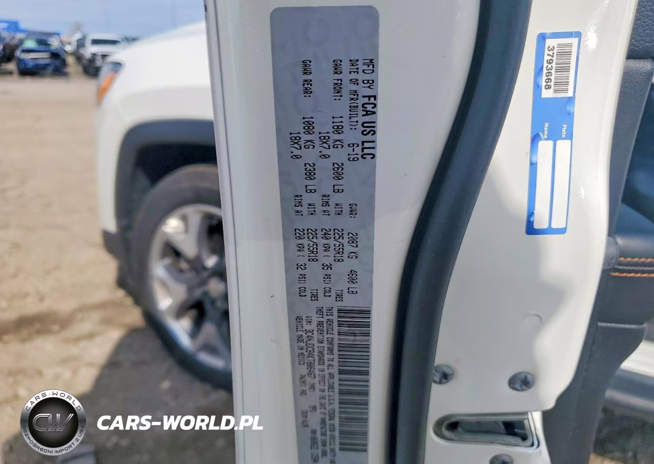 2019 Jeep Compass Limited VIN:3C4NJDCB4KT806467 - 13