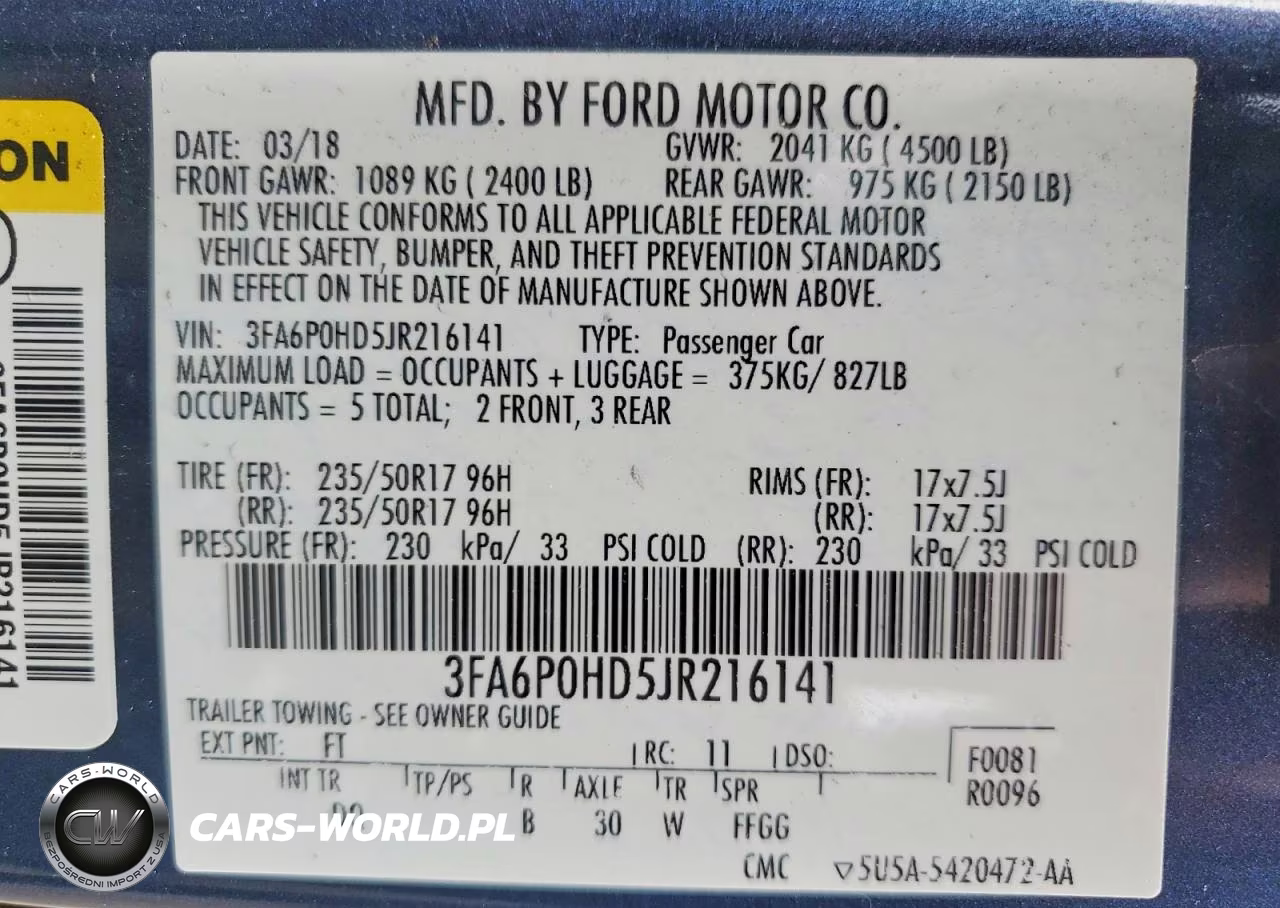 2018 Ford Fusion Se VIN:3FA6P0HD5JR216141 - 12