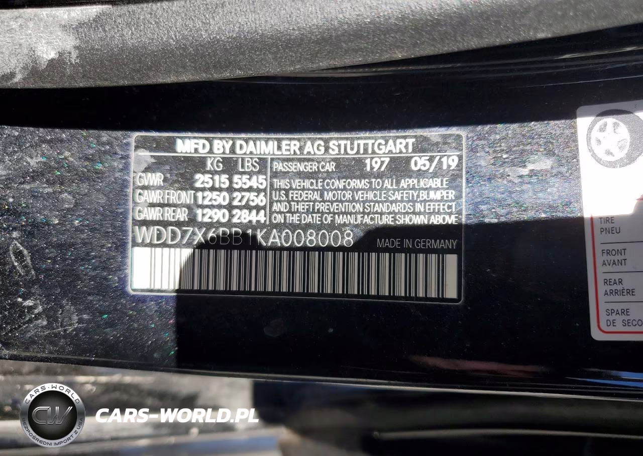 2019 Mercedes-Benz Amg Gt 53 VIN:WDD7X6BB1KA008008 - 12