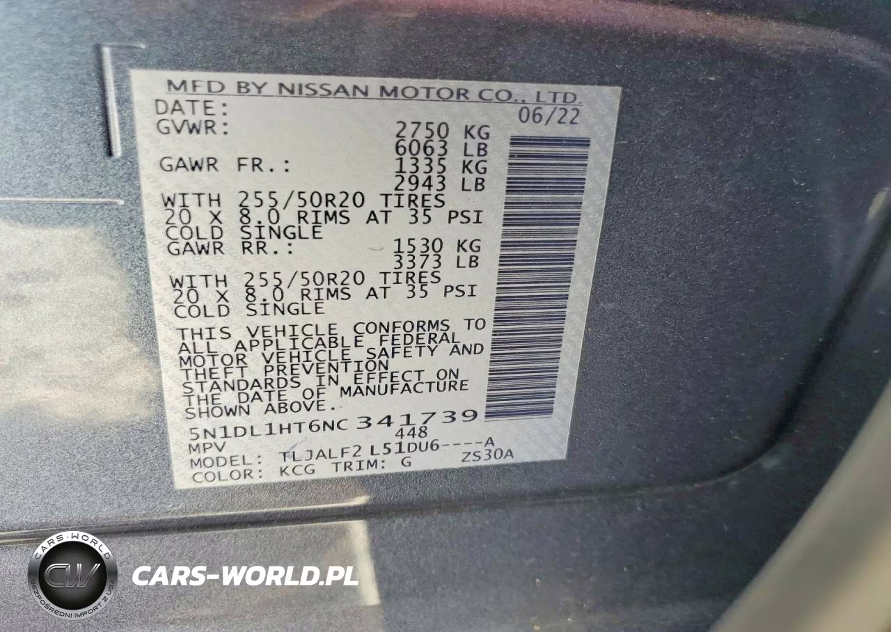 2022 Infiniti Qx60 Autograph VIN:5N1DL1HT6NC341739 - 14