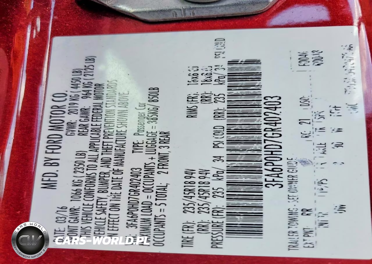 2016 Ford Fusion Se VIN:3FA6P0HD7GR402403 - 13