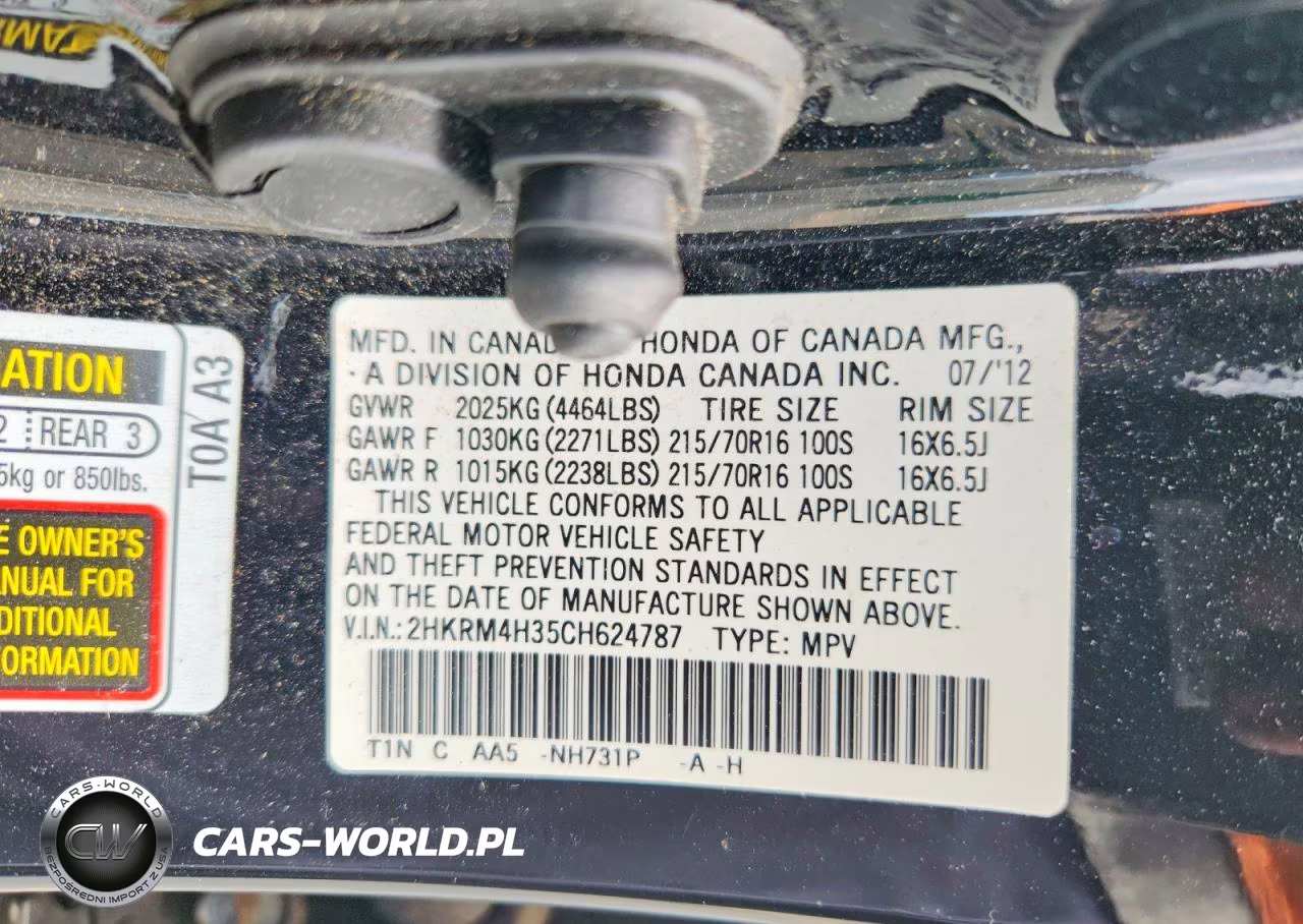2012 Honda Cr-V Lx VIN:2HKRM4H35CH624787 - 14