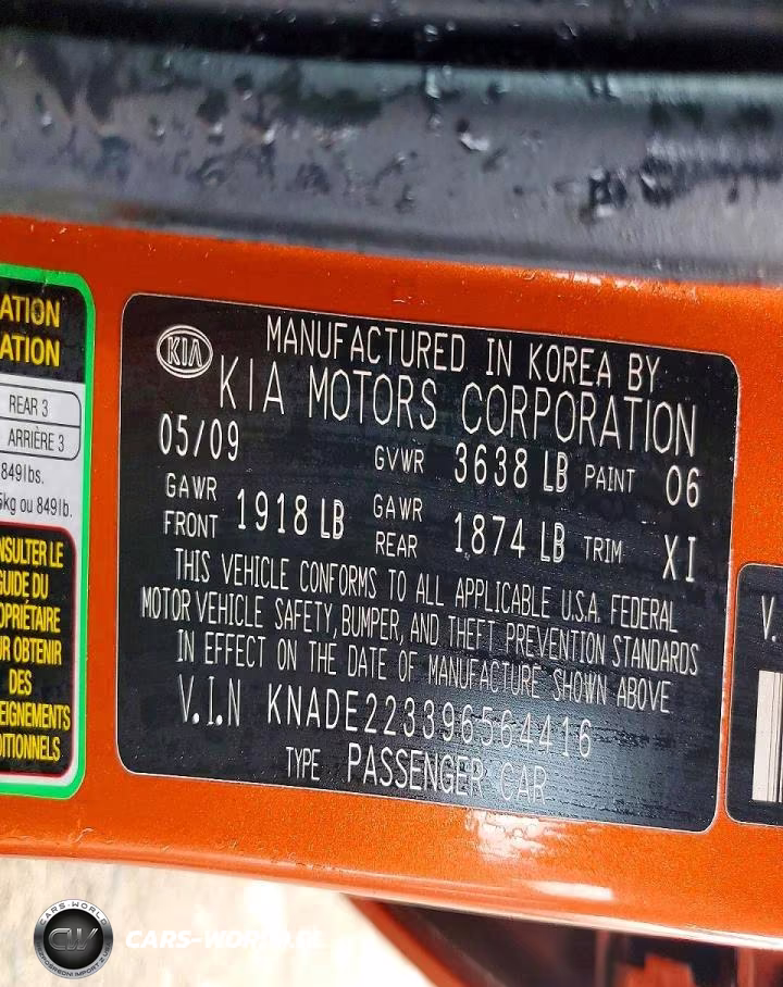 2009 Kia Rio VIN:KNADE223396564416 - 12