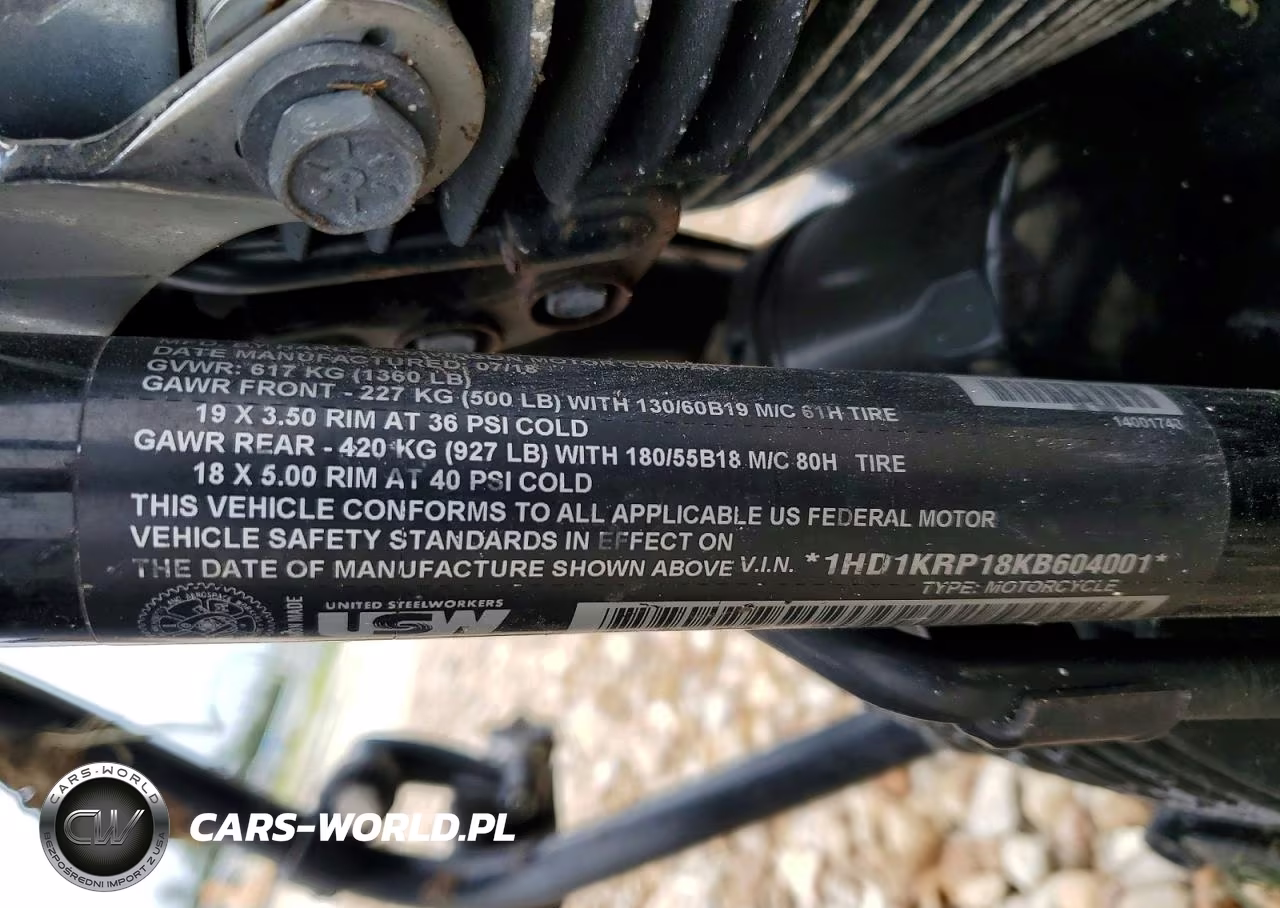2019 Harley Davidson Flhxs VIN:1HD1KRP18KB604001 - 9