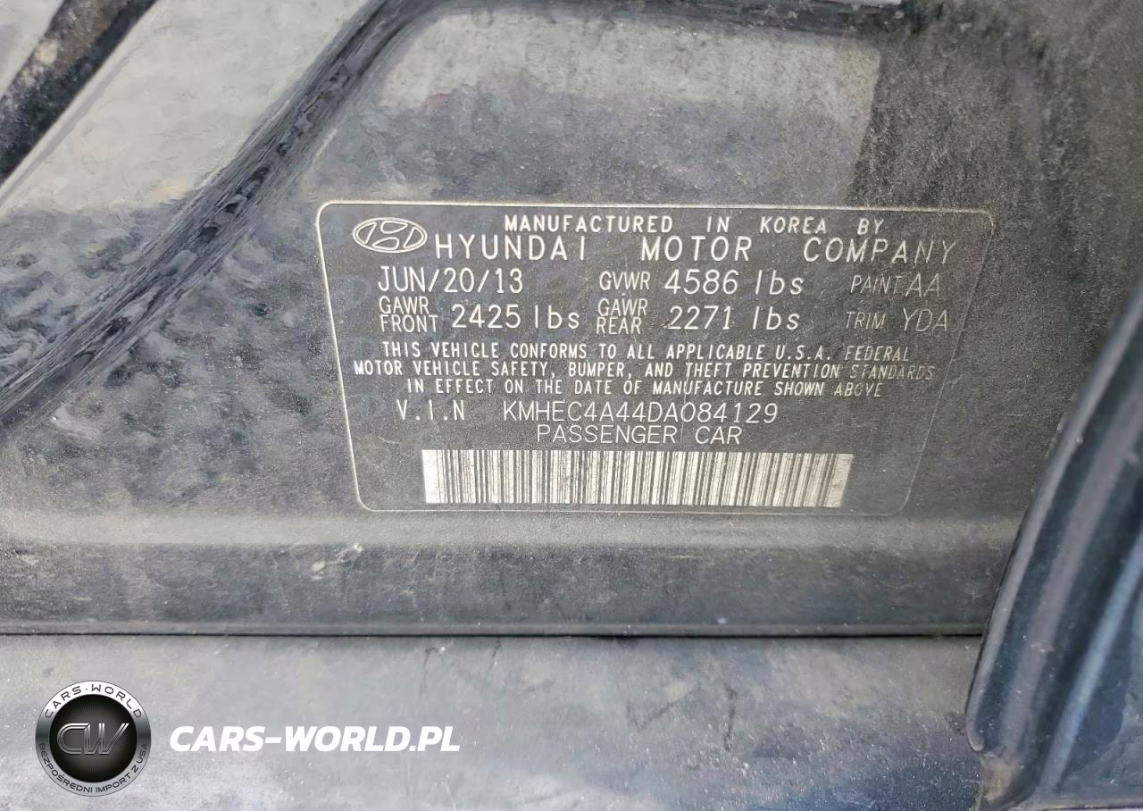 2013 Hyundai Sonata Hybrid VIN:KMHEC4A44DA084129 - 13