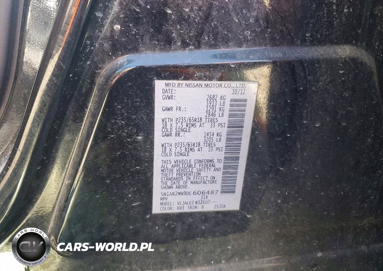 2013 Nissan Pathfinder S VIN:5N1AR2MN9DC606487 - 14