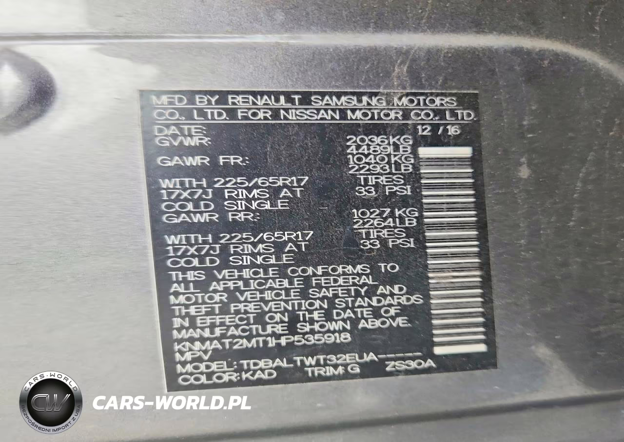 2017 Nissan Rogue Sv VIN:KNMAT2MT1HP535918 - 13