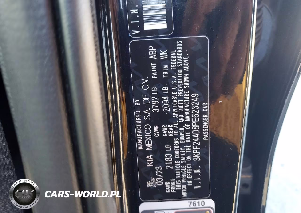 2023 Kia Forte Lxs VIN:3KPF24AD8PE623249 - 13