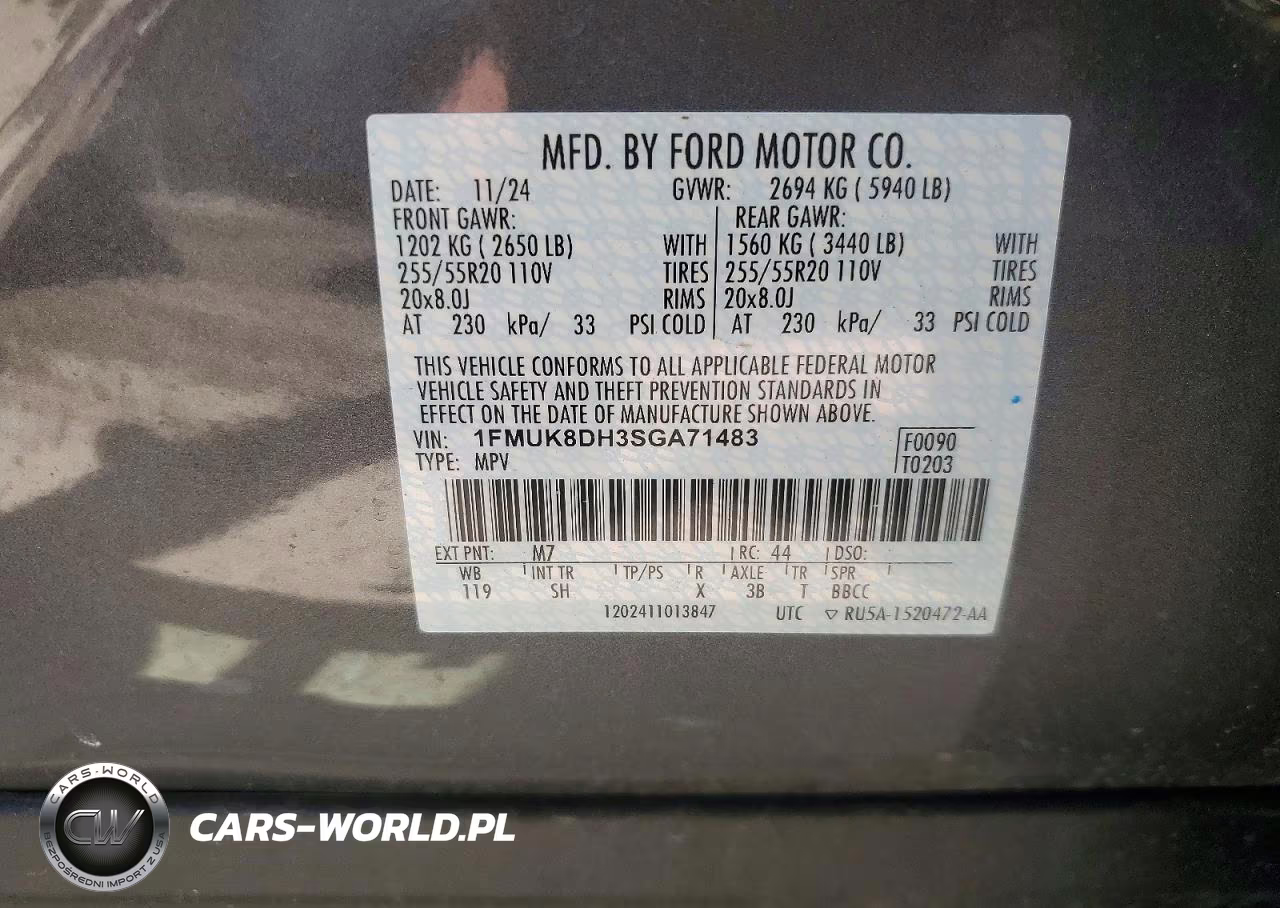 2025 Ford Explorer Active VIN:1FMUK8DH3SGA71483 - 13