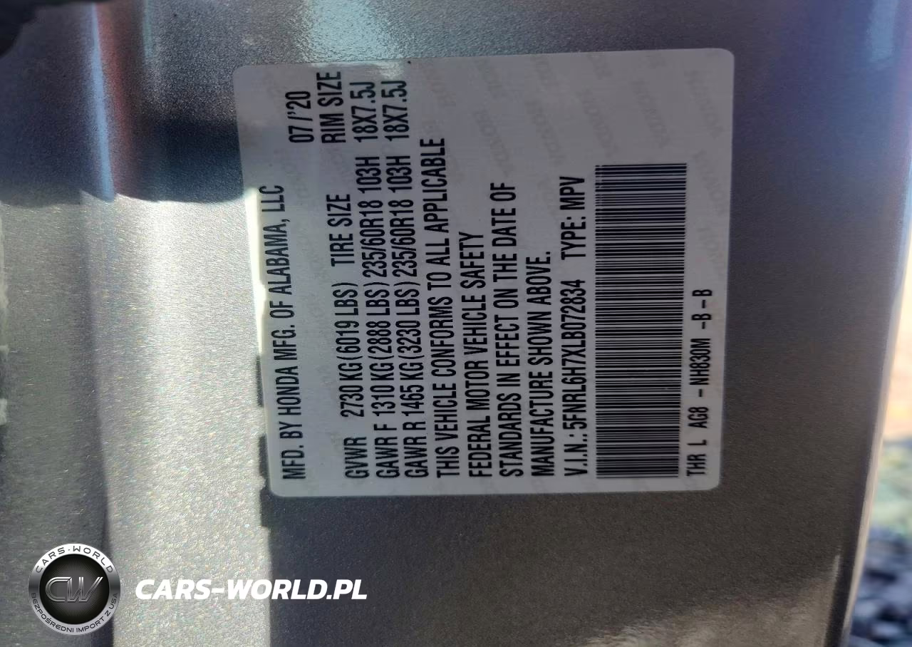 2020 Honda Odyssey Exl VIN:5FNRL6H7XLB072834 - 13