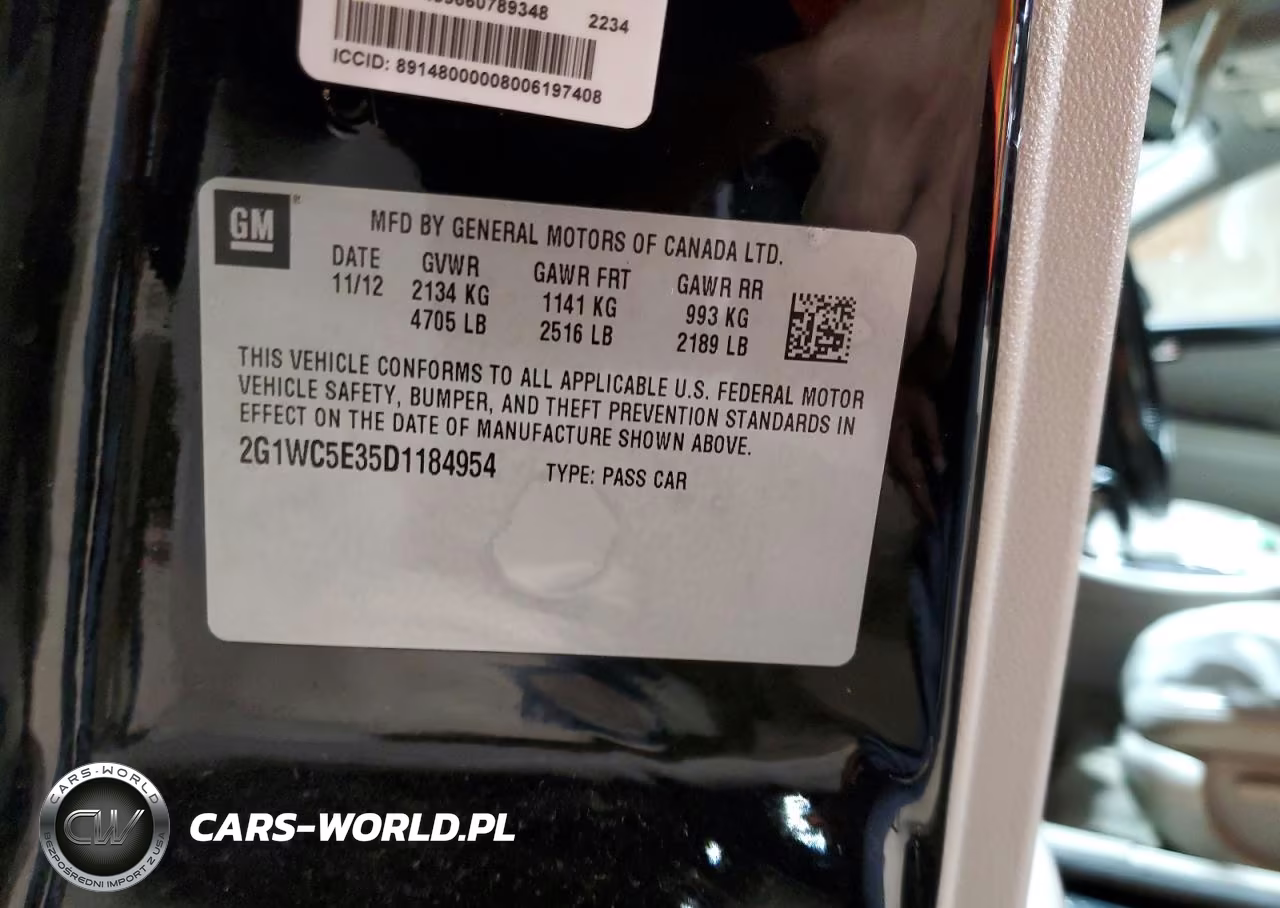 2013 Chevrolet Impala Ltz VIN:2G1WC5E35D1184954 - 12