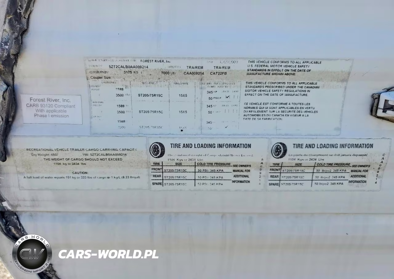 2010 Forest River Catalina Camper VIN:5ZT2CALB0AA009214 - 10