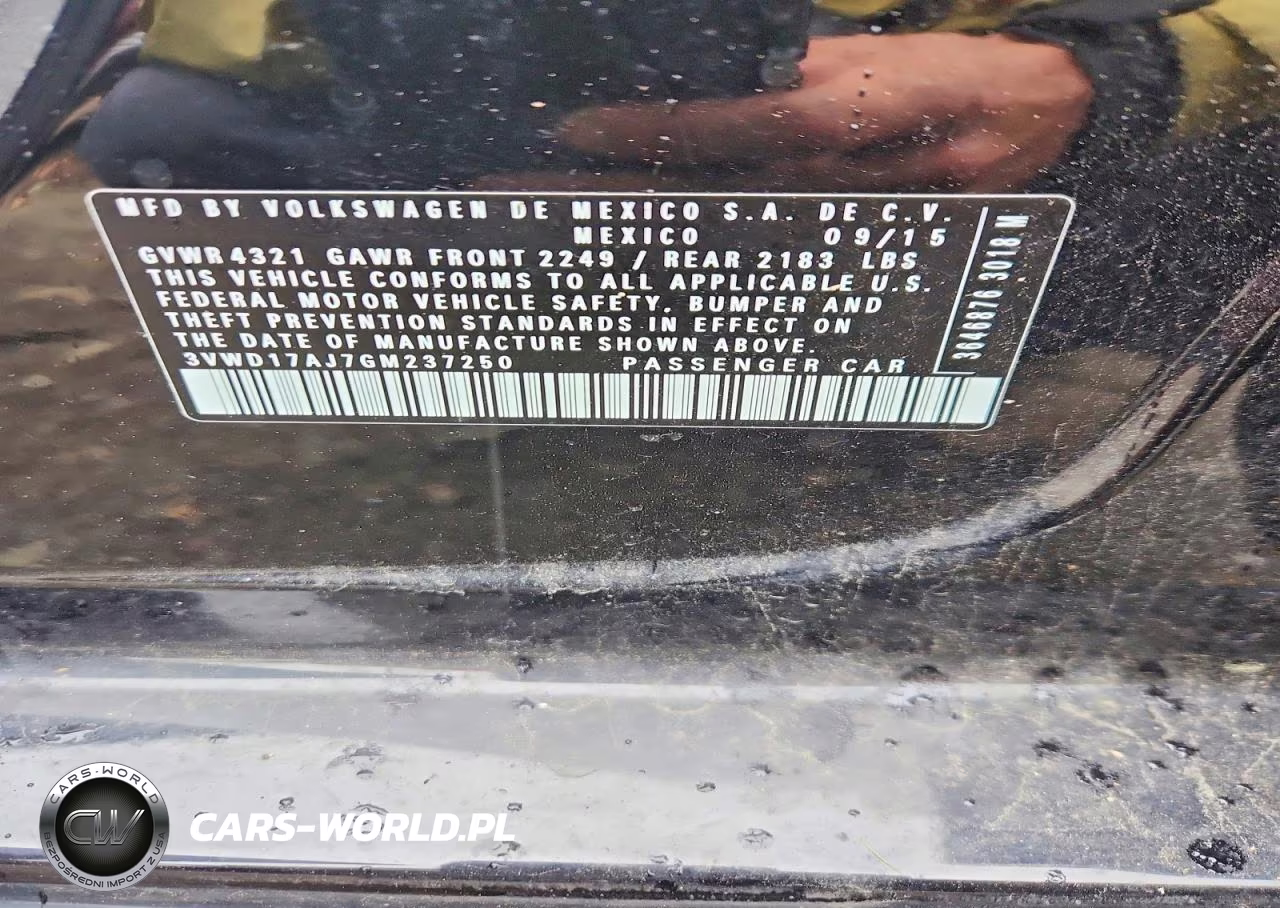 2016 Volkswagen Jetta Sport VIN:3VWD17AJ7GM237250 - 12