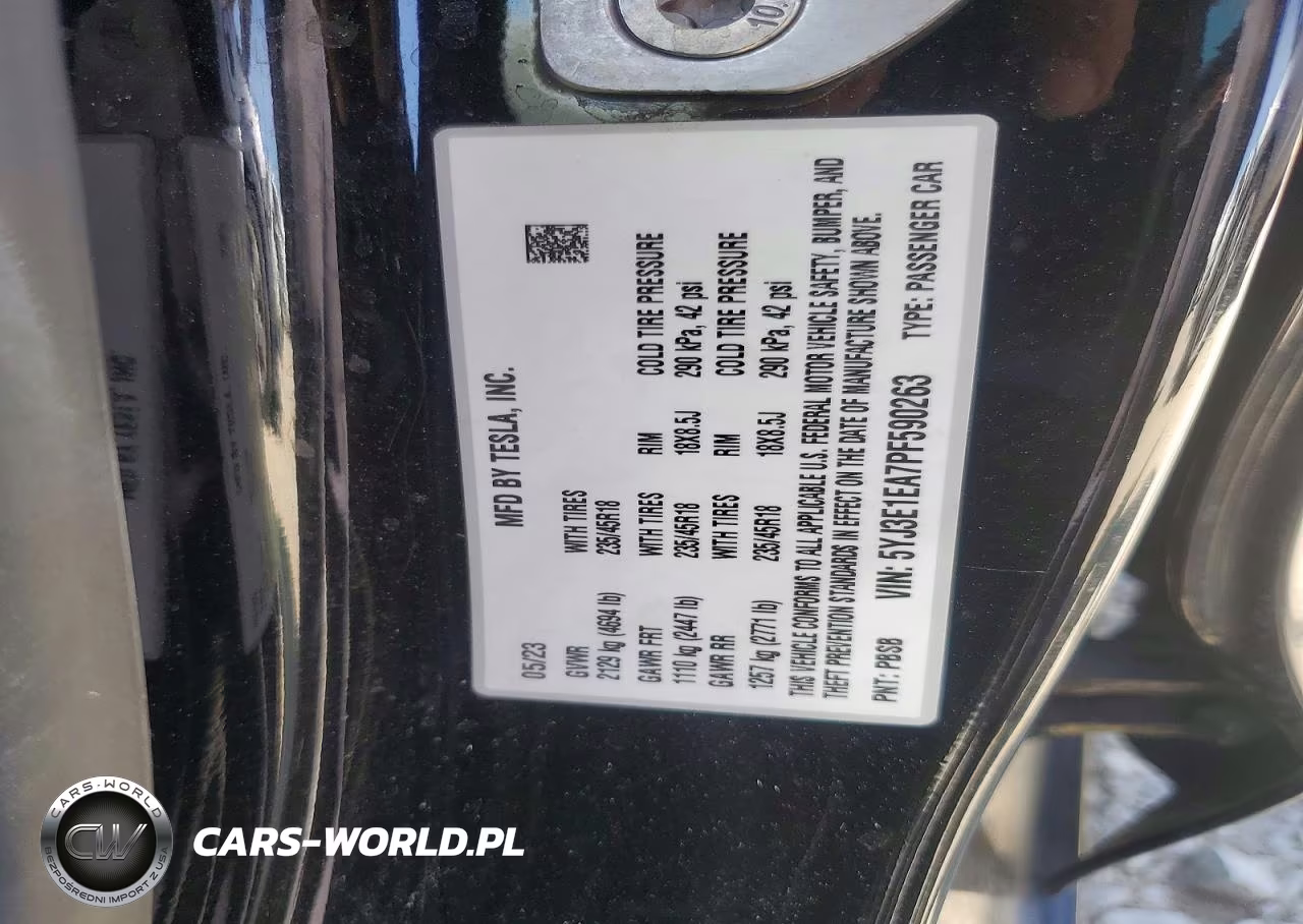 2023 Tesla Model 3 VIN:5YJ3E1EA7PF590263 - 12