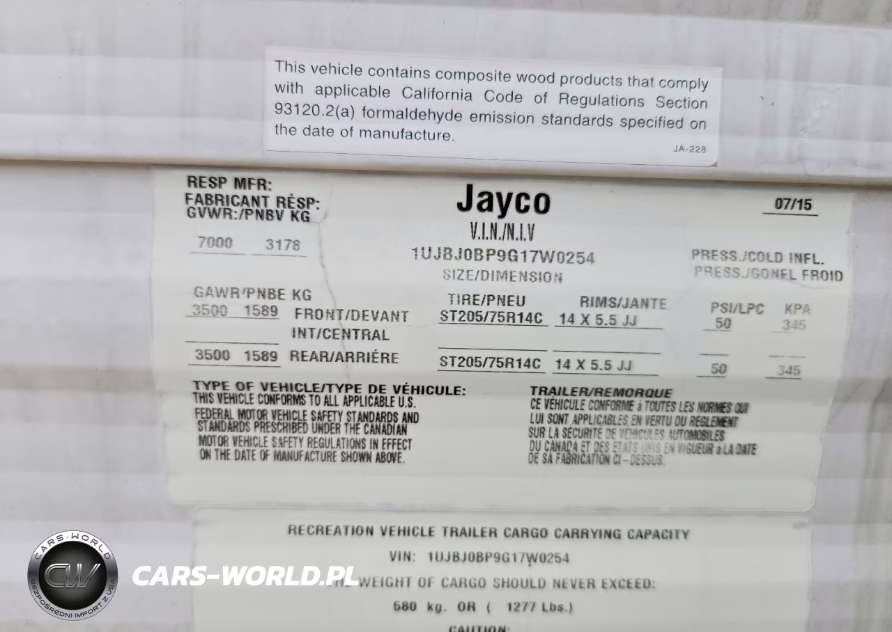 2016 Jayco Jay Flight Slx Serie VIN:1UJBJ0BP9G17W0254 - 10
